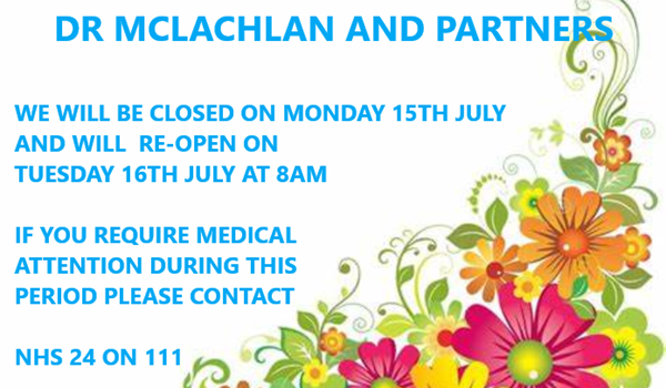 closed 15th july